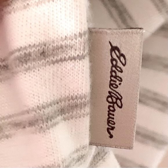 Eddie Bauer Striped V-Neck Wrap Top - Picture 5 of 8